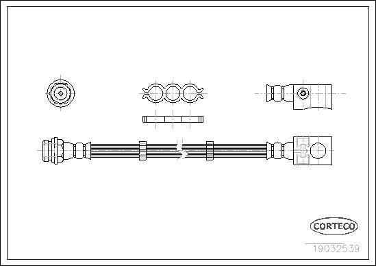 Corteco 19032539 - Bremsschlauch www.parts5.com