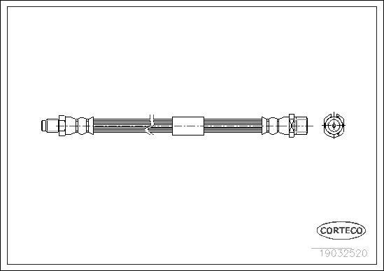 Corteco 19032520 - Furtun frana www.parts5.com