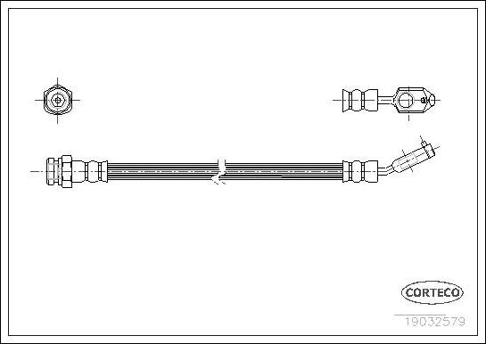 Corteco 19032579 - Furtun frana www.parts5.com