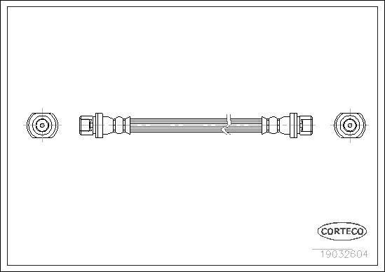 Corteco 19032604 - Kočno crijevo www.parts5.com