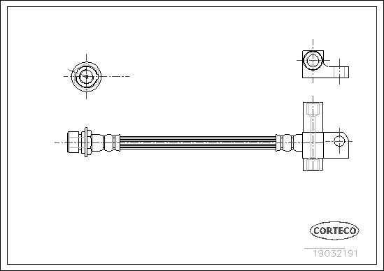 Corteco 19032191 - Furtun frana www.parts5.com