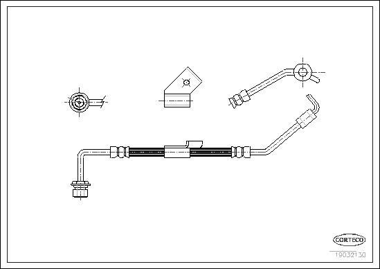 Corteco 19032130 - Brake Hose www.parts5.com