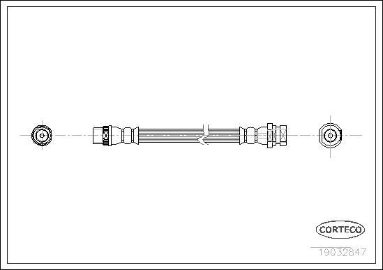 Corteco 19032847 - Спирачен маркуч www.parts5.com