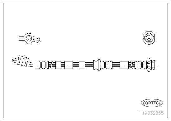 Corteco 19032855 - Brake Hose www.parts5.com