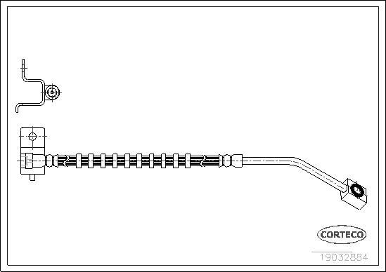 Corteco 19032884 - Kočno crijevo www.parts5.com