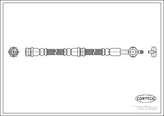 Corteco 19032886 - Brake Hose www.parts5.com