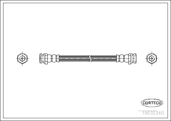 Corteco 19032340 - Brake Hose www.parts5.com