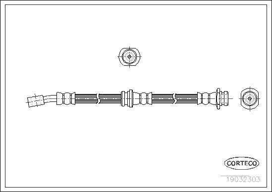 Corteco 19032303 - Tubo flexible de frenos www.parts5.com