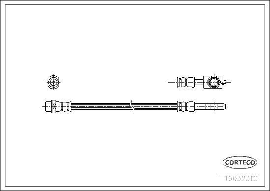 Corteco 19032310 - Zavorna cev www.parts5.com