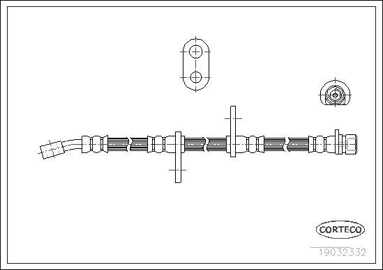 Corteco 19032332 - Furtun frana www.parts5.com