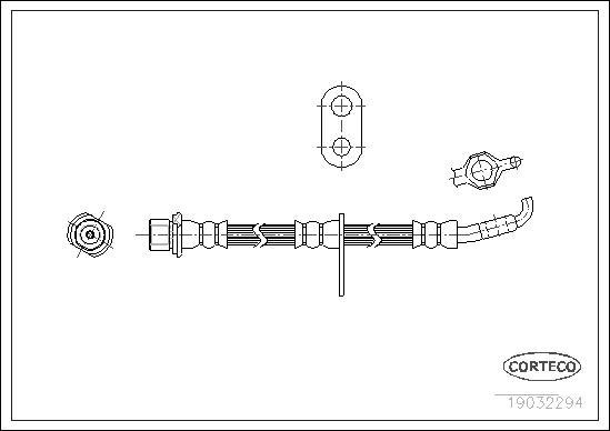 Corteco 19032294 - Tubo flexible de frenos www.parts5.com