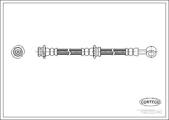 Corteco 19032240 - Brake Hose parts5.com