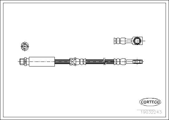 Corteco 19032243 - Pidurivoolik www.parts5.com