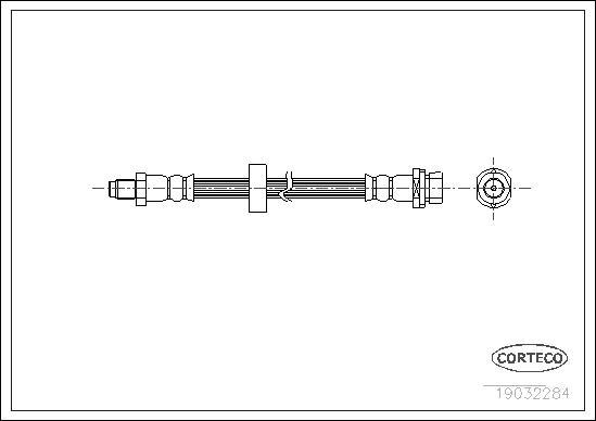 Corteco 19032284 - Furtun frana www.parts5.com