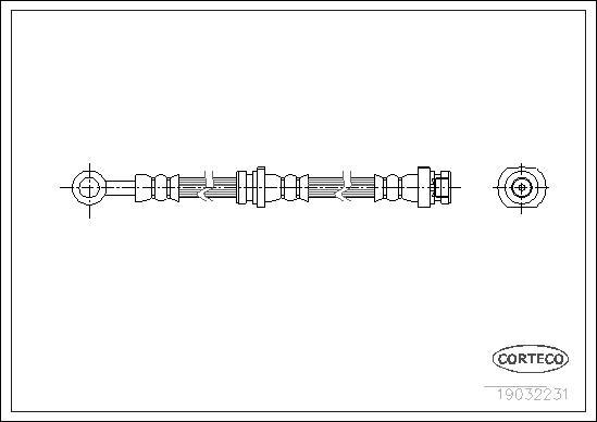 Corteco 19032231 - Tubo flexible de frenos www.parts5.com