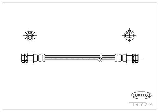 Corteco 19032228 - Brake Hose www.parts5.com