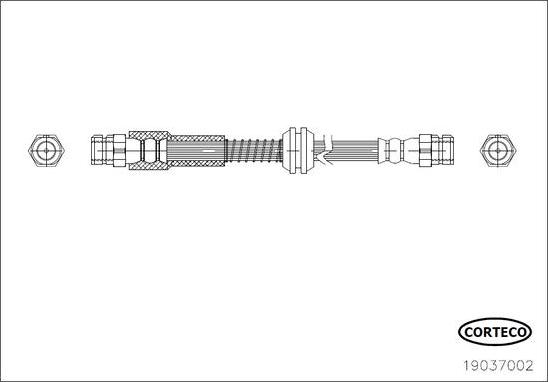 Corteco 19037002 - Brake Hose www.parts5.com