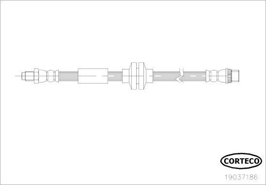 Corteco 19037186 - Тормозной шланг www.parts5.com