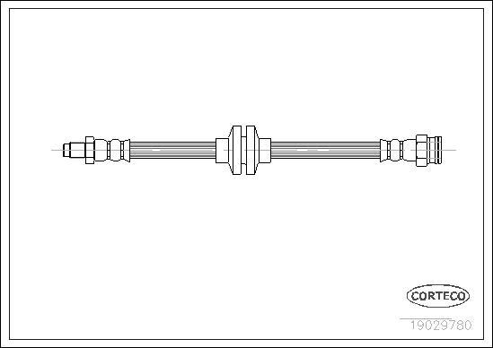 Corteco 19029780 - Tubo flexible de frenos www.parts5.com