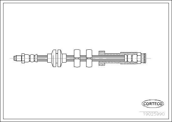 Corteco 19025990 - Brake Hose www.parts5.com