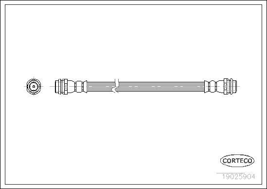 Corteco 19025904 - Тормозной шланг www.parts5.com