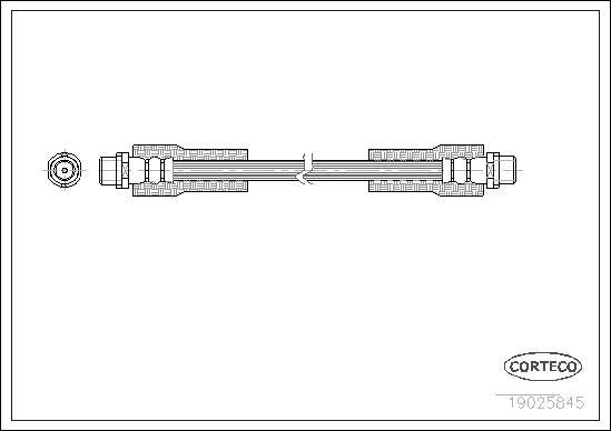 Corteco 19025845 - Pidurivoolik www.parts5.com