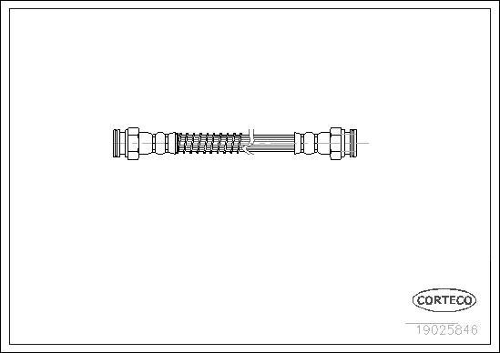 Corteco 19025846 - Przewód hamulcowy elastyczny www.parts5.com