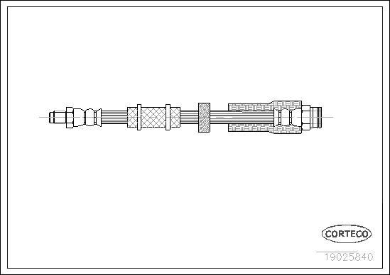 Corteco 19025840 - Zavorna cev www.parts5.com