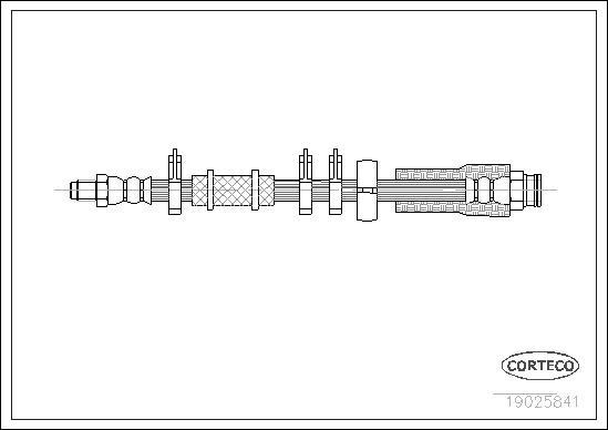 Corteco 19025841 - Zavorna cev www.parts5.com