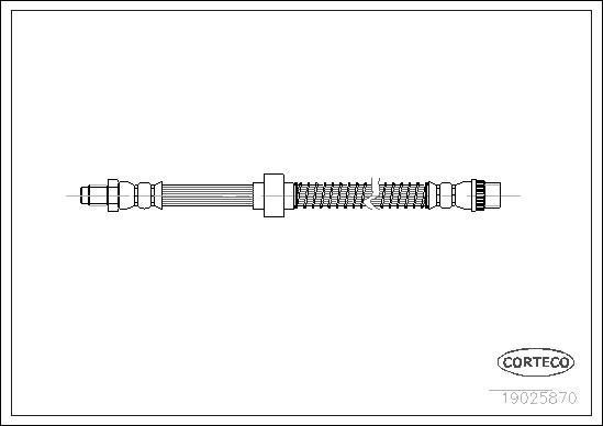 Corteco 19025870 - Brake Hose www.parts5.com