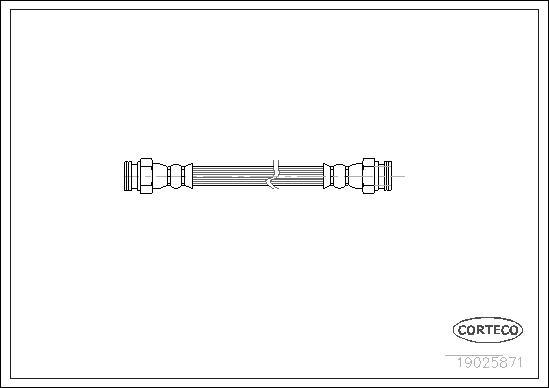 Corteco 19025871 - Brake Hose www.parts5.com