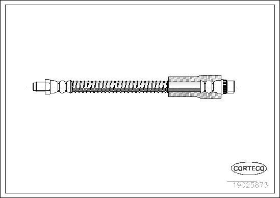 Corteco 19025873 - Brake Hose www.parts5.com