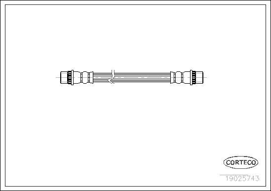 Corteco 19025743 - Brake Hose www.parts5.com