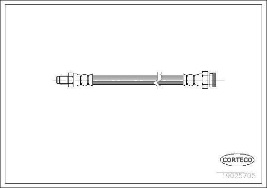 Corteco 19025705 - Brzdová hadice www.parts5.com