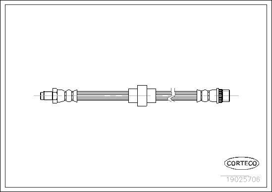 Corteco 19025706 - Zavorna cev www.parts5.com