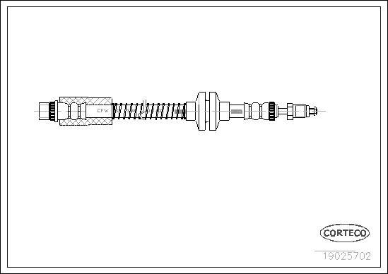 Corteco 19025702 - Brake Hose www.parts5.com