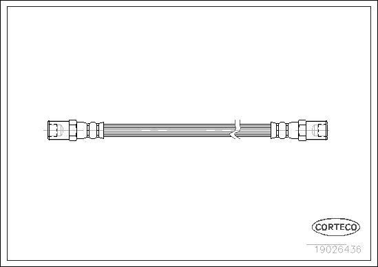 Corteco 19026436 - Brake Hose www.parts5.com