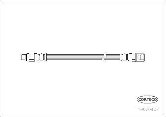 Corteco 19026437 - Brake Hose www.parts5.com