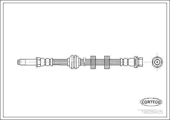 Corteco 19026425 - Furtun frana parts5.com