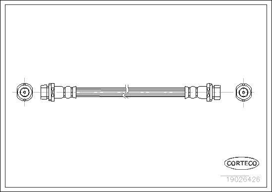 Corteco 19026426 - Zavorna cev www.parts5.com