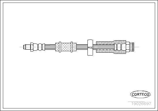 Corteco 19026697 - Furtun frana www.parts5.com