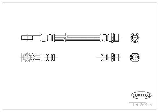 Corteco 19026813 - Pidurivoolik www.parts5.com