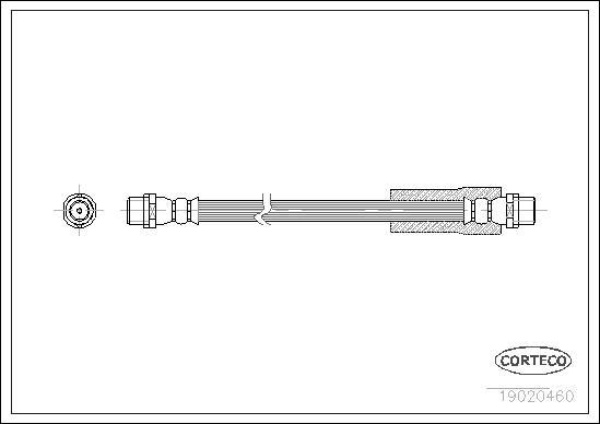 Corteco 19020460 - Furtun frana www.parts5.com