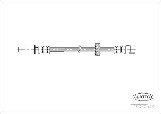 Corteco 19020538 - Furtun frana www.parts5.com