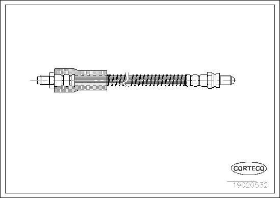 Corteco 19020532 - Brake Hose parts5.com