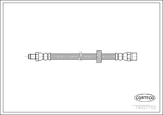 Corteco 19027752 - Спирачен маркуч www.parts5.com