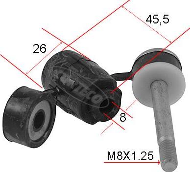 Corteco 80004684 - Cuzinet, stabilizator www.parts5.com