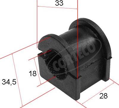 Corteco 80000450 - Bearing Bush, stabiliser www.parts5.com