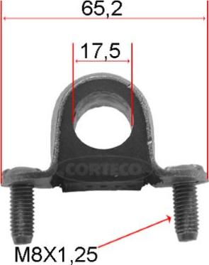 Corteco 80000017 - Bearing Bush, stabiliser www.parts5.com