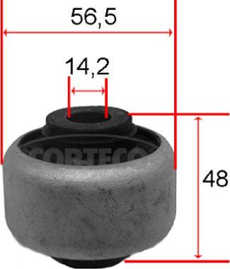 Corteco 80001541 - Łożyskowanie, wahacz www.parts5.com